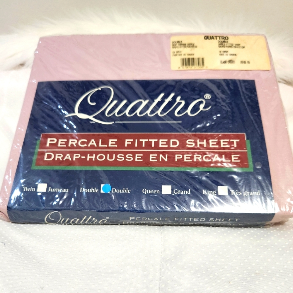 Quattro Fitted Sheet for Bed. Size:Double